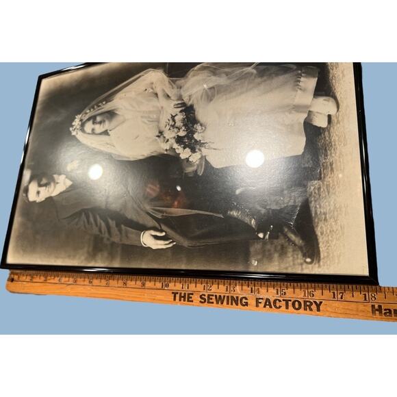 Victorian Wedding Bridal Marriage Photograph FramedArt Gallery Gothic Mysterious - Picture 3 of 5